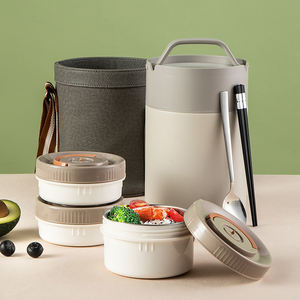 Lonchera Nueva de Acero Inoxidable Lekfre, Loncheras al Vacío, Calentador de Alimentos y Conservador de Frescura, Contenedores de Alimentos <span class=keywords><strong>para</strong></span> <span class=keywords><strong>la</strong></span> <span class=keywords><strong>Familia</strong></span> - Product Image 3