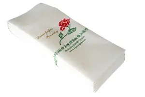 Simple 100%Pure Wood Pulp Printed Napkin For Hotel Airplane