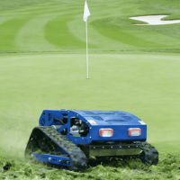 Robot Pemotong Rumput Mini Crawler 4-Tak Industri, Efisiensi Tinggi untuk Memotong Rumput di Lereng, Promo Harga Spesial