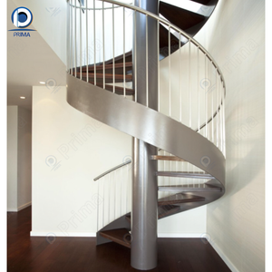 Escalera <span class=keywords><strong>de</strong></span> Caracol Metálica <span class=keywords><strong>de</strong></span> Pared Prima, Escalera Interior Personalizada con Barandilla <span class=keywords><strong>de</strong></span> Acero, Balaustres <span class=keywords><strong>para</strong></span> <span class=keywords><strong>Escaleras</strong></span> - Product Image 2