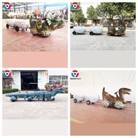 Atracciones Populares de Parques de Diversiones para Niños en EE. UU., Paseos en Tren de Dinosaurios, Paseo Infantil en Tren de Dinosaurios, Parque de Trenes de Dinosaurios Eléctricos sin Rieles