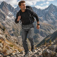 Pantalon de chasse tactique à taille ajustable pour hommes, pantalon cargo Ripstop, séchage rapide, respirant, multi-poches, ceinture élastique