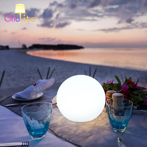 <span class=keywords><strong>Lampe</strong></span> de nuit intérieure/extérieure sans fil 16 couleurs RVB LED Ball Light Dimmable & Waterproof avec télécommande AC Powered - Product Image 1