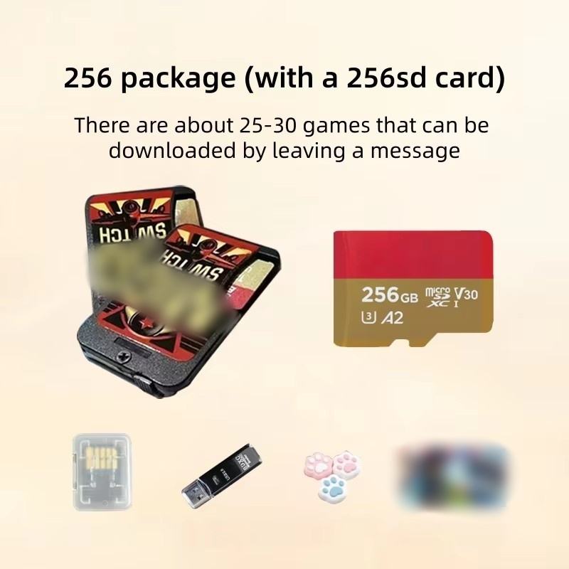 Pack Switch Flashcard+256g (avec 25-30 jeux installés) noir