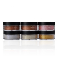6 couleurs de gros OEM haute Pigment poudre libre miroitant Pigment surligneur maquillage