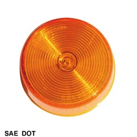 Feu de position latéral rond à LED de 2 pouces pour remorque et camion, conforme aux normes DOT/FMVSS108/SAE