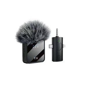 PIX-LINK F11 3-in-1 Wireless Lavalier <strong>Microphone</strong> Noise Cancelling Mic for TikTok Live Streaming Phone Camera <strong>PC</strong> Factory <strong>Supplier</strong> - Product Image 2