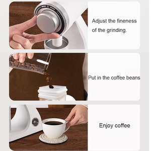 <span class=keywords><strong>Moulin</strong></span> à café électrique 220 ~ 240V/120V noir blanc 60mm couteau plat en acier inoxydable <span class=keywords><strong>moulin</strong></span> à café pour la maison et le café - Product Image 6
