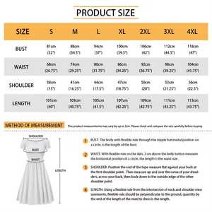 Nuovo Design abito da sera a manica corta a tracolla fiore di ibisco polinesiano stampa <span class=keywords><strong>tribale</strong></span> abito Midi taglie forti da donna - Product Image 6