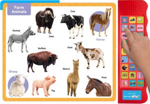 Libri Sonori Educativi sulla <span class=keywords><strong>Fattoria</strong></span> per Bambini in Età Prescolare, Libro Cartonato con Suoni di Animali della <span class=keywords><strong>Fattoria</strong></span> - Product Image 2