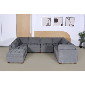 6 टुकड़े मॉड्यूलर सोफे खंड आधुनिक मुक्त संयोजन थोमास्विले डिजाइन - Product Image 4