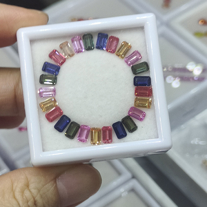 Synthetic Corundum Box <b>Set</b> <b>Emerald</b> Cut Rainbow Loose Gems Stone - Product Image 6