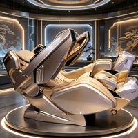 Fauteuil de massage AI Zero Gravity 4D SL en cuir PU avec airbag pour le corps entier, le cou, le dos et les pieds, pour clinique dentaire et usage patient