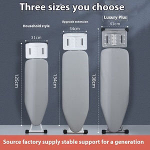 Tabla de planchar plegable Vertical de gama alta con almohadilla de hierro Estante colgante de escritorio para el hogar para ropa Material de Metal - Product Image 3