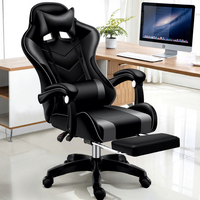 Chaise de jeu e-sport en cuir ergonomique pour bureau et ordinateur, qualité export, confortable pour longues sessions