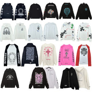 Sweat à capuche en molleton ample classique de marque 2025, 100% coton, pour homme et femme, design simple avec fermeture éclair, logo défilant, saison hivernale - Product Image 4