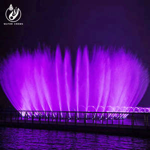 Nước Vương Miện Hiện Đại Ngoài Trời Trang Trí Lớn Dự Án Hiển thị Âm Nhạc Nhảy Múa Đài Phun Nước Với Đèn - Product Image 5