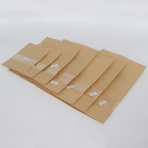 ถุงกระดาษคราฟท์สีน้ำตาลแข็งแรงแบบขายส่ง ชนิดตั้งได้ <span class=keywords><strong>ม</strong></span>ีหน้าต่างใสและซิปล็อค สำหรับบรรจุชาและน้ำตาล - Product Image 5