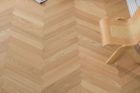 Plancher d'ingénieur de haute qualité, entretien facile, bois dur d'acajou blanc utilisé à l'intérieur, bois pour salon