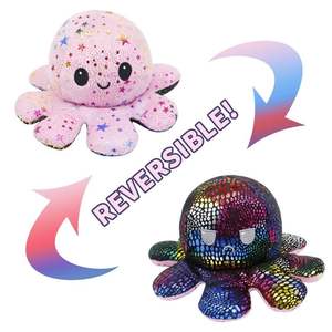 32 "Super Soft Octopus Flip Plüsch Puppen kissen Niedlich Home Sleeping Bear Toy Bestickte Technik Gefüllt mit PP-Baumwolle - Product Image 6