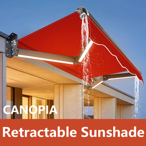 Toldo Retráctil Rectangular Tejido CANOPIA - Cubierta Eléctrica Impermeable para <span class=keywords><strong>Sol</strong></span>/Lluvia con Control Remoto para Exteriores y Negocios - Product Image 2