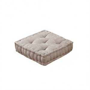 Cuscino quadrato in ciniglia poliestere, media rigidità, per interni ed esterni. - Product Image 1