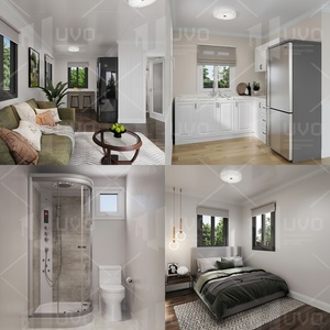 Uvo Úc sẵn sàng thực hiện 20ft mở rộng container nhà với thép mái nhà di động <span class=keywords><strong>Modular</strong></span> nhà cho khách văn phòng cabin - Product Image 3