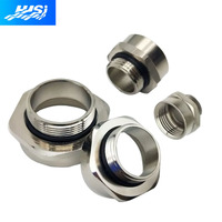 Adaptateur de câblage métrique NPT PG Type IP68 mâle x femelle, presse-étoupe, connecteur en acier inoxydable et laiton