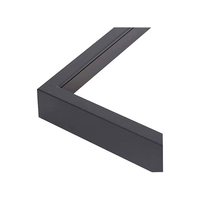 Boîte d'ombre 3D à cadre profond en bois noir personnalisé classique pour les présentoirs de fleurs sèches de papillon