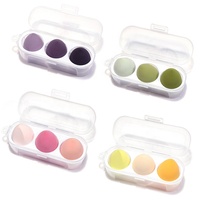Éponge de maquillage, humide et sec, mignonne, en forme d'œuf, produit de beauté, vente directe d'usine, pièces