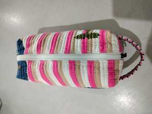 Bolsa de Viaje de Fin de Semana de Lujo Hecha a Mano de Alta Calidad, con Estampado de Bloques de Algodón, Acolchada, de Gran Capacidad, Duradera, para Deportes, Viajes, Gimnasio, Yoga - Product Image 6