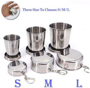 Tasse de camping portable personnalisée en acier inoxydable, gobelet pliable extensible pour l'eau, idéal pour les voyages ou la randonnée - Product Image 4