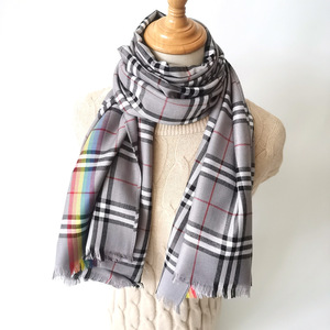 Klassischer karierter Schal <span class=keywords><strong>Rayon</strong></span> Short Beard Quality Herbst Winters chal Neu
