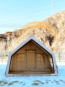 Tente Gonflable QT 17.2, <span class=keywords><strong>Cabane</strong></span> <span class=keywords><strong>de</strong></span> Camping Extérieure Verte, Imperméable, Installation Rapide, Quatre Saisons, Double Couche - Product Image 3