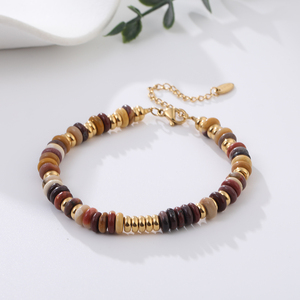 Pulsera de abalorio de moda Diseños mixtos Stock Pulsera de acero inoxidable impermeable Joyería de lujo - Product Image 1