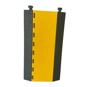 40mm Modular Cable Cover Wire Cord Protector Wire Channel Speed Bump Cable Protector 5 Channels <b>Rubber</b> <b>Floor</b> Cable Cover - Product Image 6