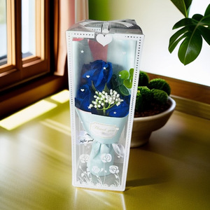 Ramo de flores de jabón hecho a mano, gran oferta, ramo de rosas de clavel pequeño para Navidad, Día de San Valentín, caja de regalo barata incluida - Product Image 6