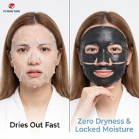 Masque Visage Professionnel en Hydrogel Bio-Collagène Gris Effet Peau de Verre avec Couche Crème Lipidique Nourrissante en Profondeur