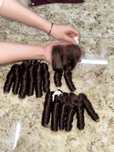 Cheveux humains vietnamiens 100% vierges bruts, cuticules alignées, mèches de cheveux naturelles, extrémités épaisses pour la vente en gros - Product Image 6