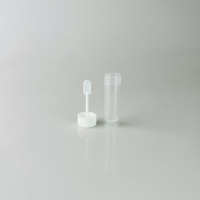 Vaso desechable de plástico rígido transparente para muestras de heces, antiderrame, para centros de examen físico, en stock