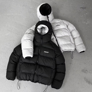 Custom Manufacturers Streetwear <b>Hooded</b> Bubble Puffy Nylon <b>Jackets</b> Winter Outdoor Wear Reversible <b>Waterproof</b> <b>Puffer</b> Down <b>Jackets</b> - Product Image 1