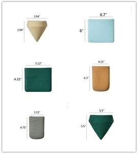 Jardinières murales géométriques en résine Décoration intérieure Ins Fashion Style Suspension murale Pots de fleurs - Product Image 3