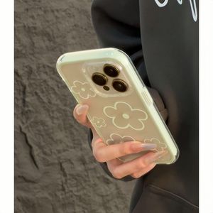 เคสโทรศัพท์กันกระแทกแบบเต็มตัว ลายเส้นดอกไม้เรียบง่าย สีสันสดใส สำหรับ iPhone 16/17 เหมาะสำหรับฤดูร้อน - Product Image 6