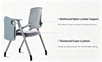 Chaise pliante personnalisée pour l'école, mobilier scolaire en gros, table de classe, bureaux d'étude pour étudiants, chaise pliable pour la formation scolaire
