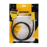 Cable Conector OBD2 AUTOOL de 1 m, Adaptador Universal para Automóvil OBD 2, Divisor de Cable, Cable de Extensión de 16 Pines OBDII Macho a Hembra