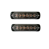 LED-Stroboskop-Seitenmarkierungsleuchte Atmosphärenlampe 12-24V 18W Rot-Blau-Blinklicht für Auto Motorrad Pickup Truck Universell Passend