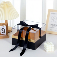 Maßgefertigte Luxuriöse Transparente Acryl-Geschenkbox mit Elegantem Band für Premium-Geschenkverpackungen