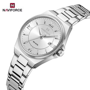 Orologio <span class=keywords><strong>da</strong></span> <span class=keywords><strong>Donna</strong></span> <span class=keywords><strong>di</strong></span> Lusso NAVIFORCE 5073, Cinturino in Acciaio Inossidabile, Regalo <span class=keywords><strong>di</strong></span> Moda, Impermeabile con Data - Product Image 1