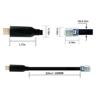 Fabricante de cables RS232 de alta calidad Cable serie USB a RJ12 Adaptador de cable serie industrial FT232 para APC PDU UPS POS