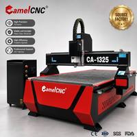 Routeur CNC industriel 1325 pour le travail du bois, avec entraînement pas à pas, crémaillère XY, broche refroidie par eau, pour la fabrication de portes et l'artisanat du bois